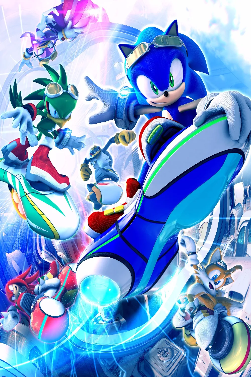 

Canvas Poster Silk Fabric H-P344 Custom sonic the hedgehog#5 Home Decor Poster creative mural art SQ00811@H0344