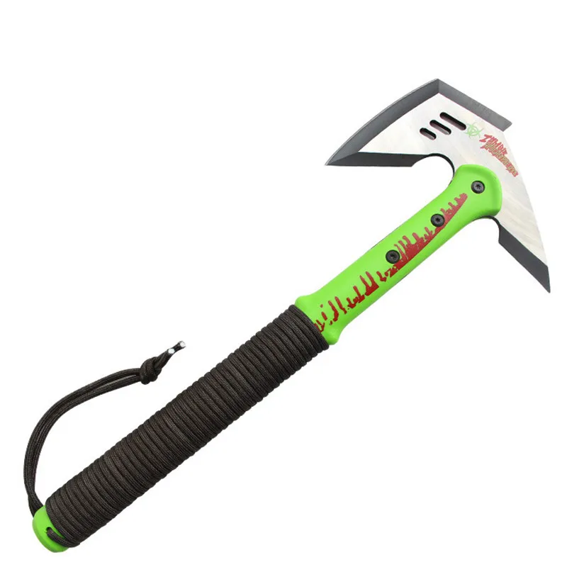 Rescue Tools Stainless Steel Tactical Tomahawk Outdoor Multi-functional Fire Ax Zombie Preppers Ice Army L1788