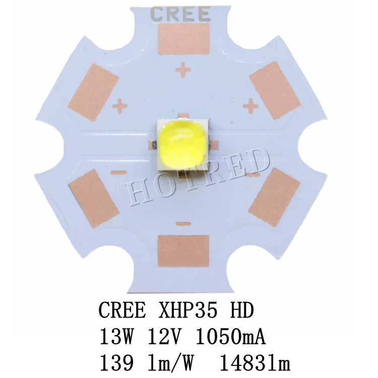 Новый 5 шт. 10 CREE 12 В XHP35 HD холодный белый нейтральный теплый светодиод на 20 мм