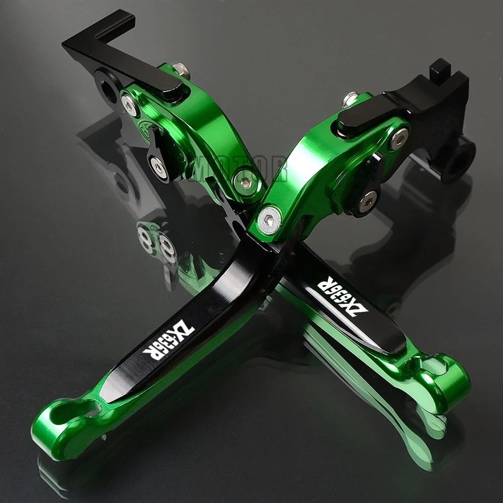 Для Kawasaki NINJA ZX636R ZX-636R 2000- ZX 636 R мотоцикла с ЧПУ тормозные рычаги сцепления регулируемый складной выдвижной - Цвет: For ZX626R 2007-2016