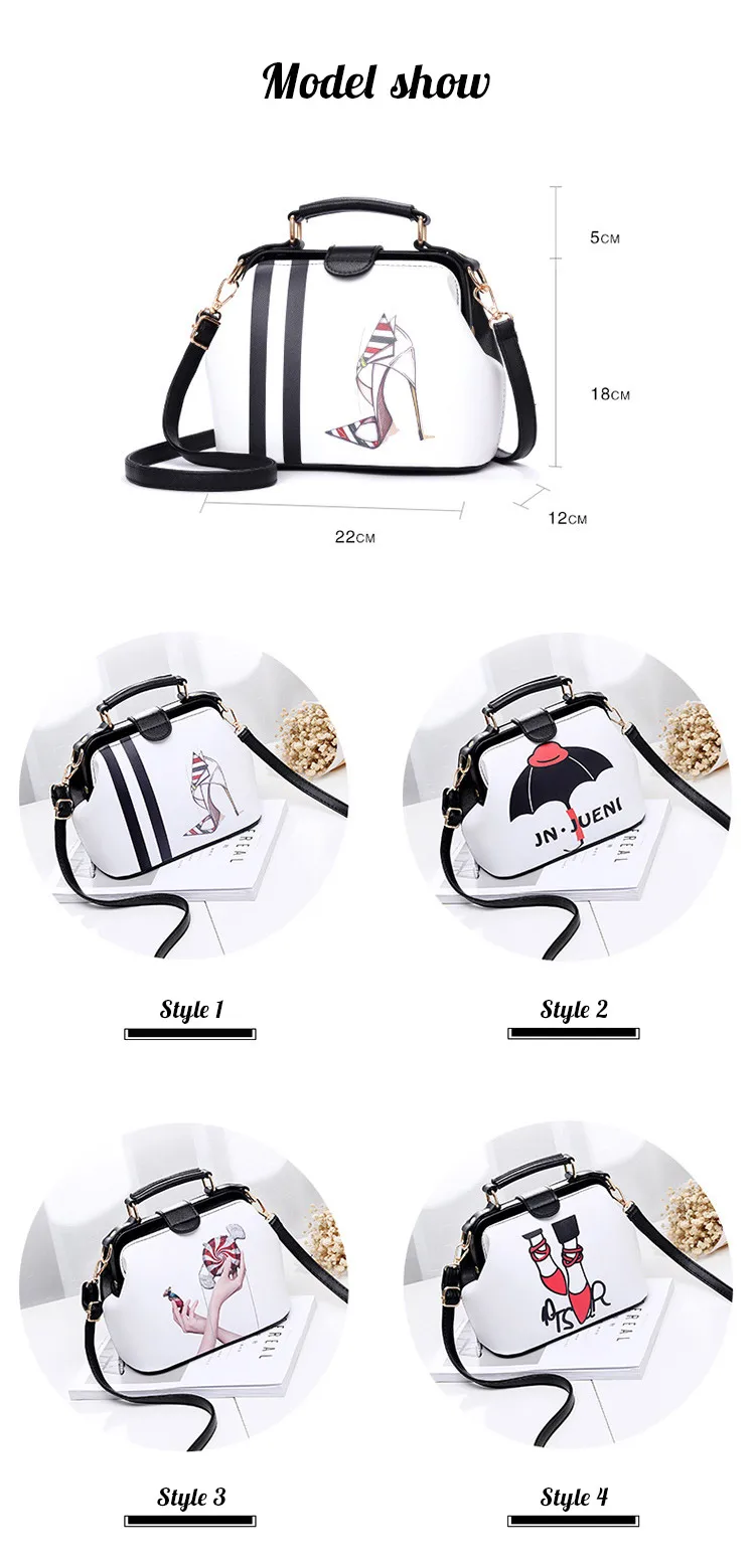 2017 Women Personality Fashion Buckle Small square bag Designer Handbag Casual Shoulder Messenger Bag New Sac Femme 3 B5