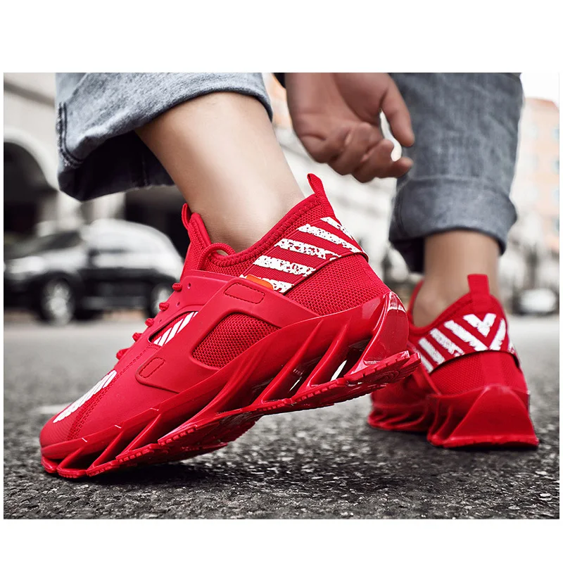 

HEBENDUO Men's Shoes Flying Weaving Outdoor Shoes with Air Permeability, Shock Absorption and Slip Resistance in Summer