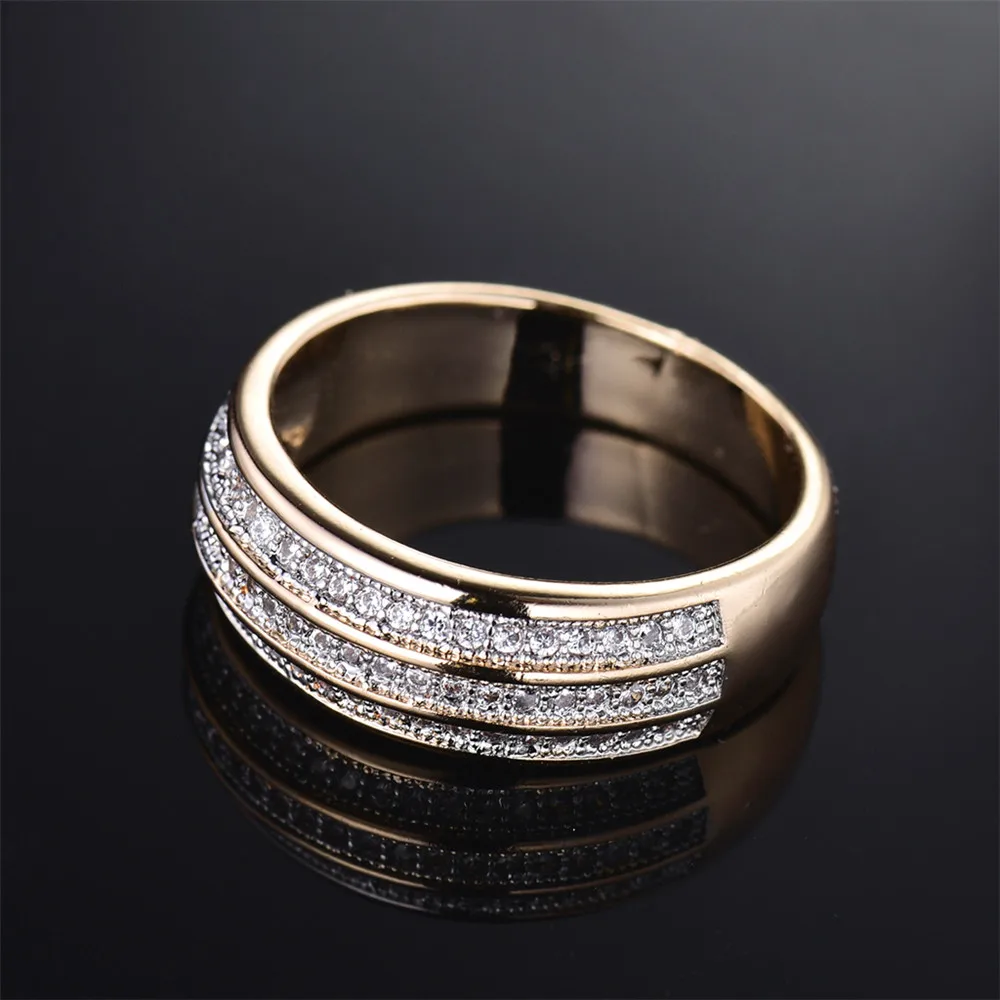 MOLIAM, три ряда сияющих колец для женщин, золотого цвета, Кристалл циркония, дизайнерское кольцо для женщин, модное ювелирное изделие, горячая Распродажа MLR261