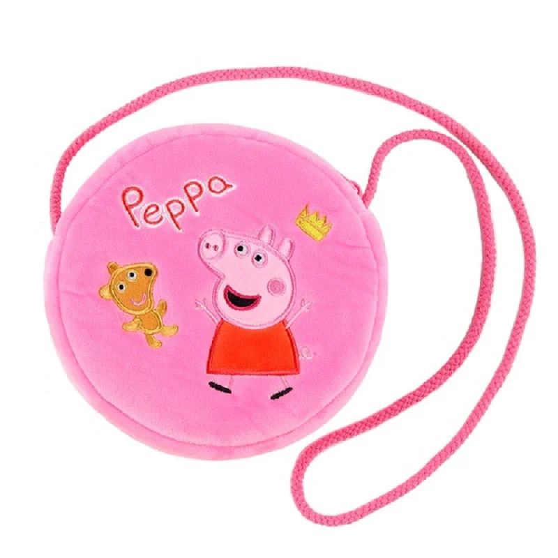 

Hot Peppa Pig George Coin Purse Plush Toys Doll Kids Kindergarten Bag Backpack Wallet Phone Bag Children Christmas Gift