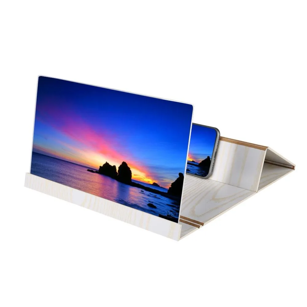

Universal 12inch Mobile Phone Screen Magnifier for Video Projector Screen 3D HD Video Amplifier Folding Enlarged Expander Stand