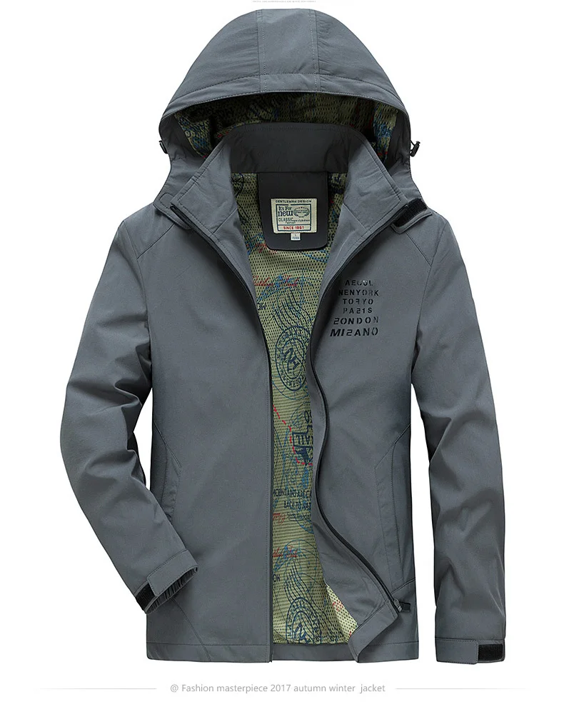 Waliicorners Autumn Mens Jackets Casual Military Jacket Windbreaker Quick Dry Coat Men Mesh Liner Plus Asian Size 4XL veste homme 12 5