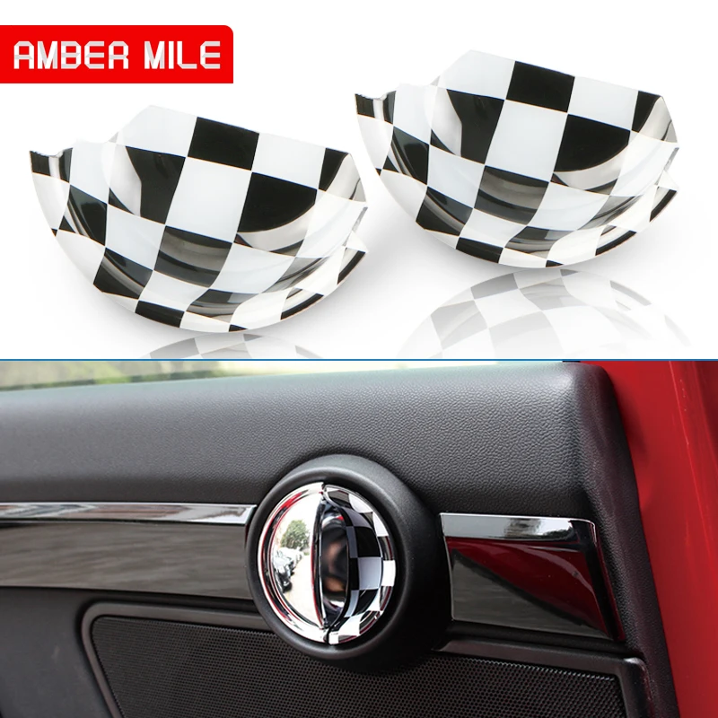 AMBERMILE 2 шт. ABS для Mini Cooper F55 Clubman F54 F56 JCW F57 Countryman F60 аксессуары Mini Cooper наклейка Дверная ручка Крышка