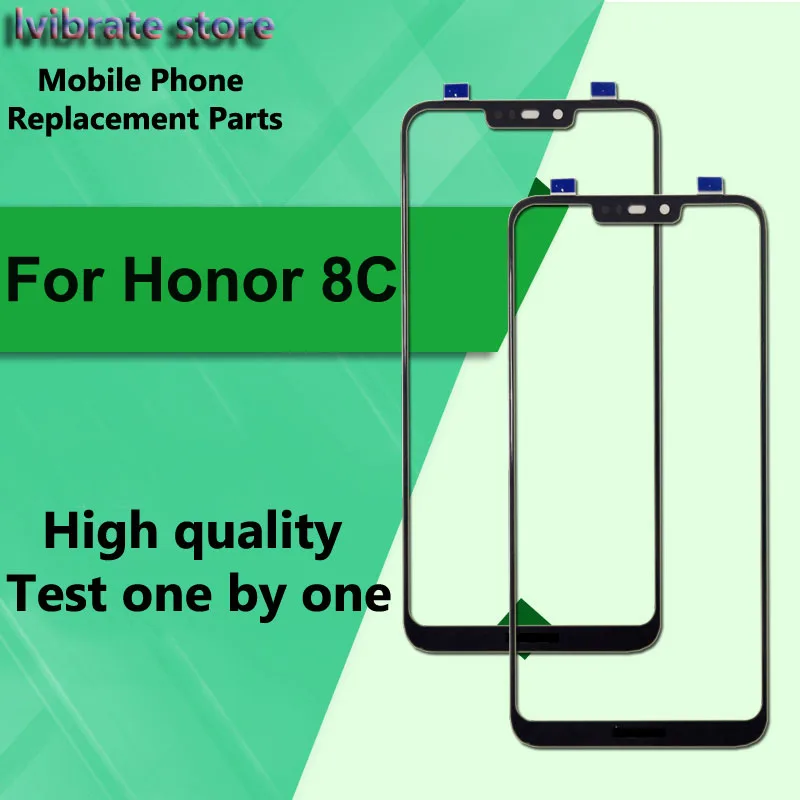 Переднее внешнее стекло для Huawei Honor 8C объектив с сенсорной панелью сменный экран