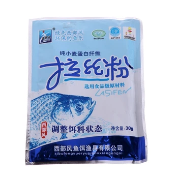 

1 Bag Secret Protein Fiber Sticker Fishing Bait Additive Material Fish Carp 30g