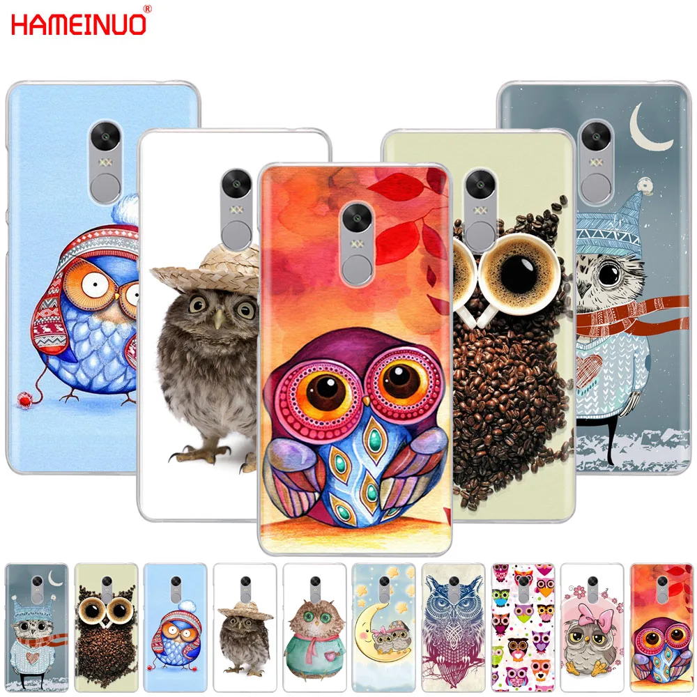 

HAMEINUO colorful owls Cover phone Case for Xiaomi redmi 5 4 1 1s 2 3 3s pro PLUS redmi note 4 4X 4A 5A