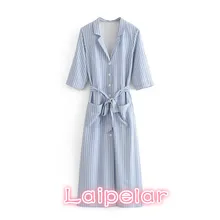 Summer short sleeve white striped dress women sashes bow tie button shirt dress 2018 korean pocket casual long dress vestidos Summer short sleeve white striped dress women sashes bow tie button shirt dress 2018 korean pocket casual long dress vestidos