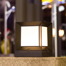 Алюминиевая водонепроницаемая наружная лампа-столбик, передняя дверь, забор, двор, колонка, освещение, современный балкон, вилла, пейзаж, chapiter