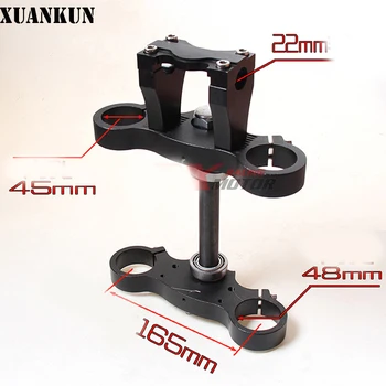 

XUANKUN CRF70 CRF50 Off-Road Motorcycle Accessories Modified CNC Direction Of The Device Plate Direction Column Assembly