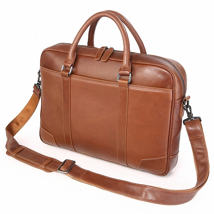 حقيقية الجلود الرجال أكياس حقيبة الأعمال 15 بوصة laptoptote حقيبة الرجل عبر الجسم أكياس رسول men'stravel LI-1507