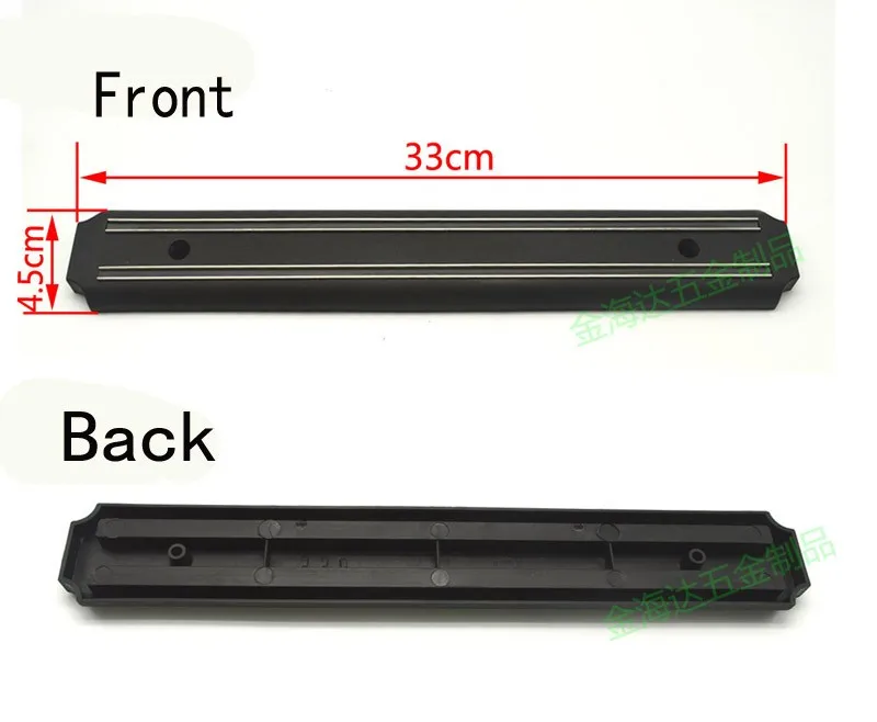 Высокое качество мощный магнитный для ножей держатель инструмента полка для Кухня для пабов, баров, прилавков черный Ножи держатель