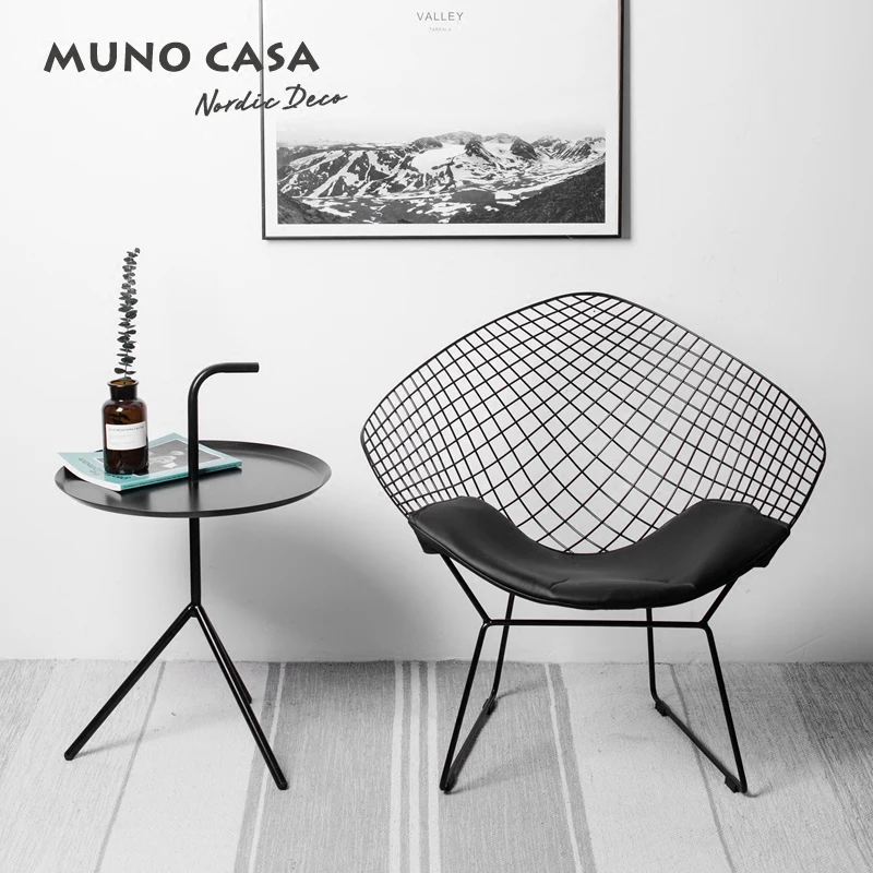 شحن مجاني U-BEST الحديثة تصميم لوفت الماس Bertoia كرسي بتصميم من الأسلاك ، غرفة المعيشة الماس صالة كرسي