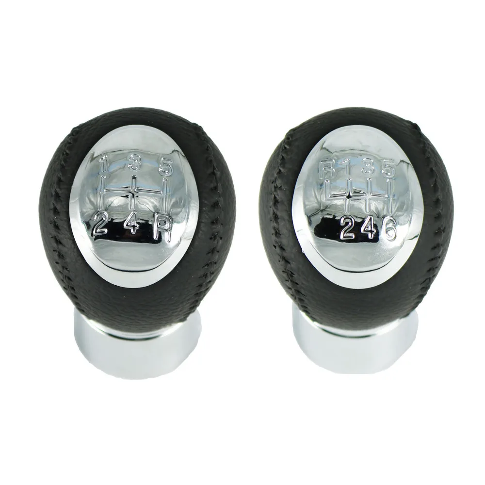 

For Mazda 3 5 6 323 626 Premacy MPV Rx8 Car-Styling Manual 5/6 Speed Gear Shift Knob Stick Handle Head Cover Chrome Cap