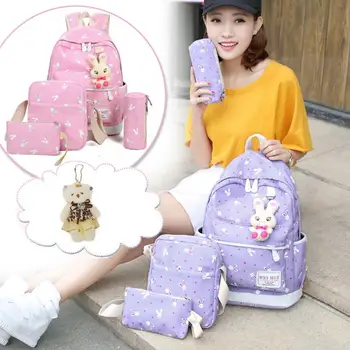 

Women Backpacks Girls Bag Set female Mochilas feminina School Bags Travel Shoulder Teenage Student Rucksack Bolsa feminina Gift
