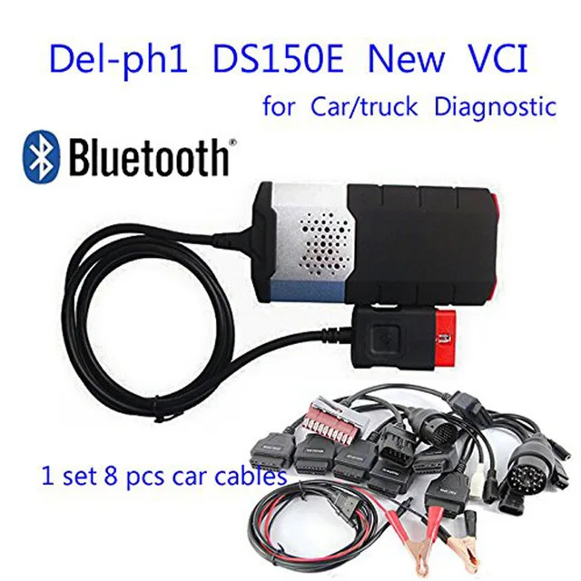 

2019 obd scanner for delphi ds150e 2016.R0 bluetooth for autocome tcs cdp obd2 diagnostic tool with nec relays+8 pcs car cables