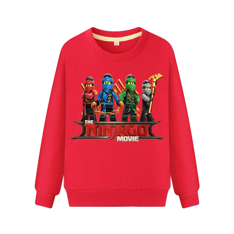 

Children Long Sleeve Pullover Sweatshirts Costume Kids Boys Girls Cartoon Ninjago Print Hoodies Clothes Baby Pink Hoodie TY116