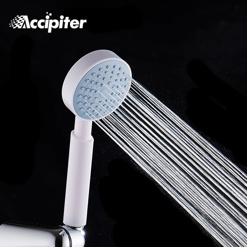 ABS plastic Shower head Pressure Boost Silica Gel chrome plane Holes