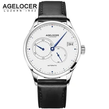 AGELOCER New Luxury Brand Mechanical Watches Business Men Watch Self-Wind Automatic Fashion Waterproof 50m Wristwatch