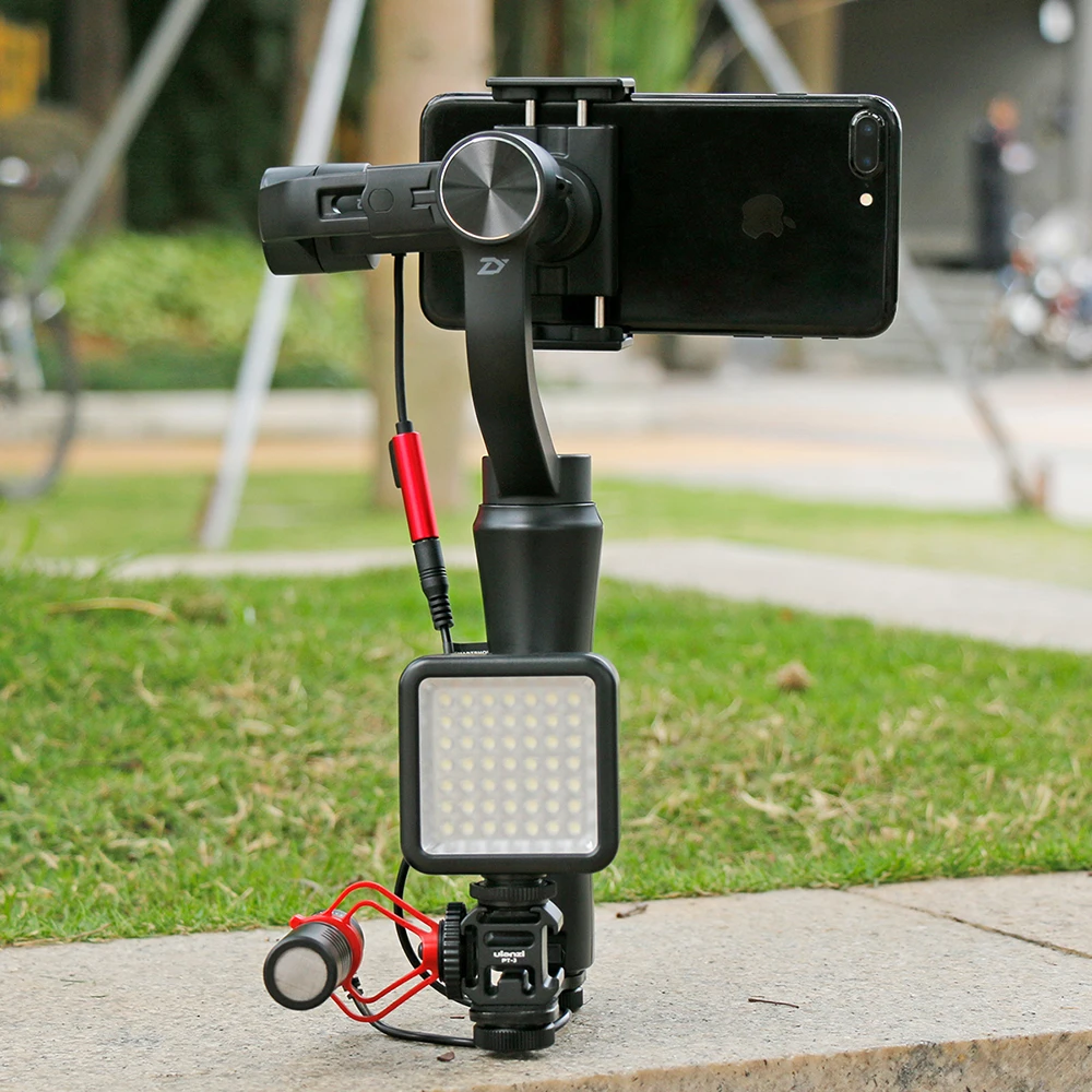 Ulanzi Настройка видеосъемки BOYA BY MM1 микрофон свет крепление для микрофона Gimbal Zhiyun