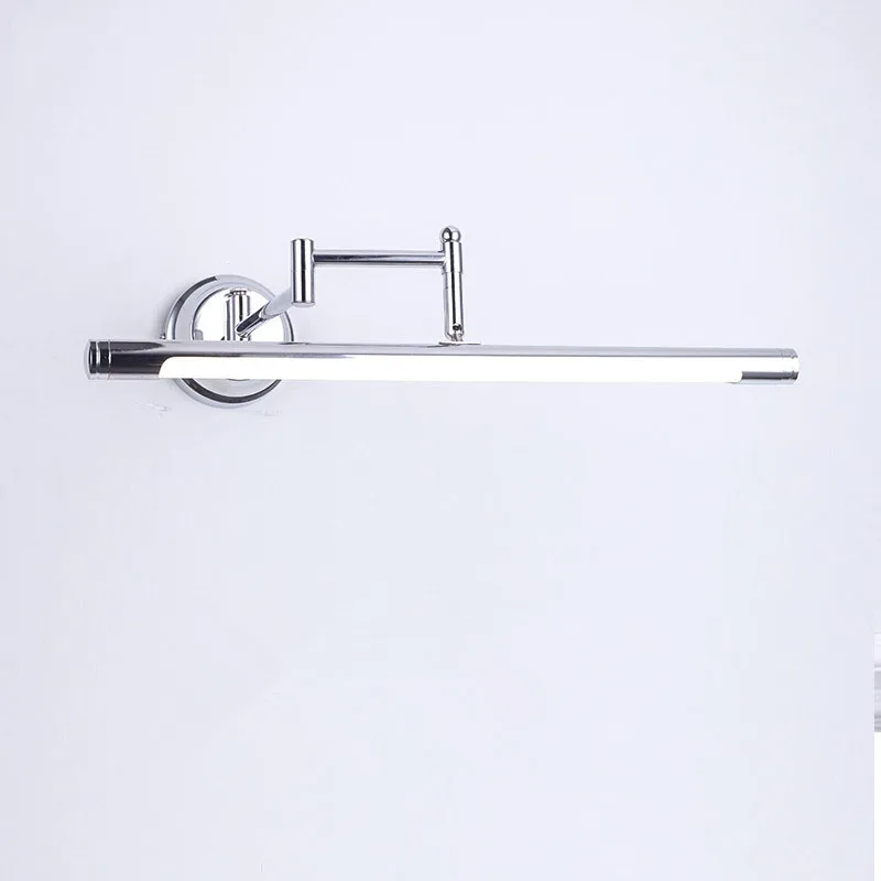 Европейском стиле стрейч Регулируемый Зеркало LED лампы передних современный простой стены ванной свет водонепроницаемый