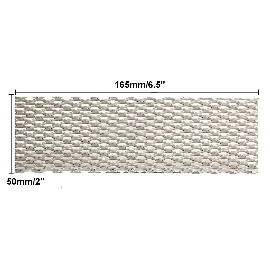 1pc Durable Recycled Metal Silver Titanium Mesh Sheet Electrode Corrosion Resistance 50mm*165mm for Electrolysis Mayitr