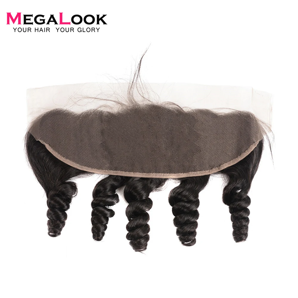 Megalook свободная волна Кружева Фронтальная 13X4 бразильские 100% Remy человеческие
