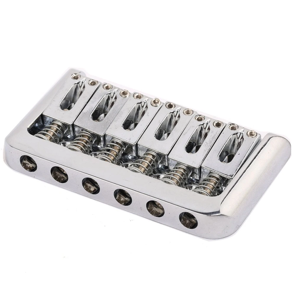 

5 PCS of (Musiclily 6 String Non-tremolo Hardtail Electric Guitar Bridge Saddle for Strat Stratocaster Tele Telecaster Guitar )
