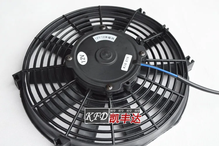 Смешивающий Автомобильный электронный вентилятор 10 дюймов 120W12V24 резервуар для воды модифицированный для установки Универсальный Кондиционер охлаждающий вентилятор SPAL apfeanc