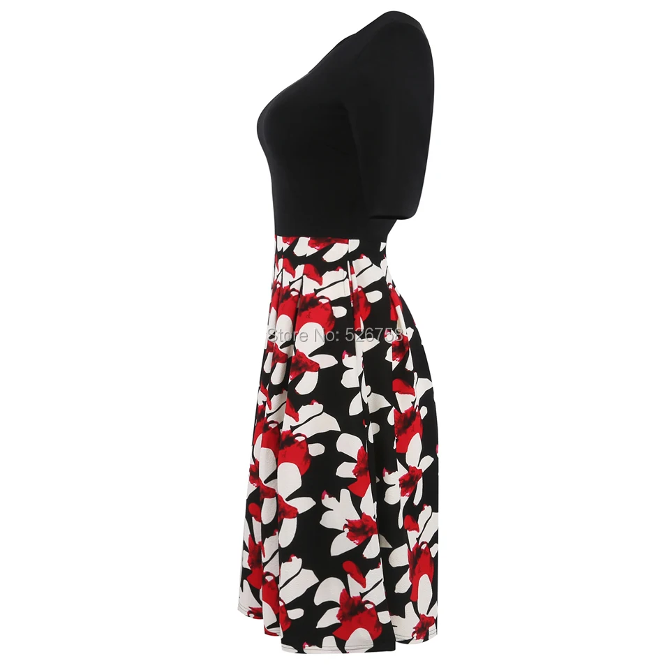 OX165 BLACK+ RED FLOWER 3