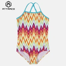 Attraco Girls' One Piece Swimsuits Flower Print Swimwear Kids Cute Bikini Adjustable Strap Beach Wear Attraco Girls' One Piece Swimsuits Flower Print Swimwear Kids Cute Bikini Adjustable Strap Beach Wear