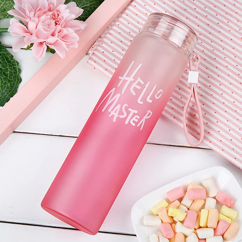 480ml Glass Water Bottle Colorful Outdoor Travel Drinking Bottle with Rope High Borosilicate Glass Sports Bottle Gym Hiking Gifts (4)