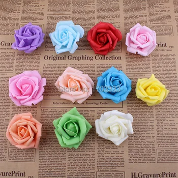 

700pcs/lot Wedding Decorative Flower Foam Rose Flower Heads Free shipping