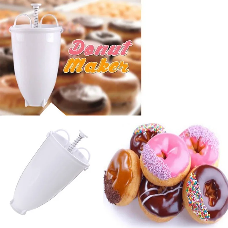 

Plastic Light Weight Donut Maker Dispenser Deep Fry Donut Mould Waffle Doughnut Machine Easy Fast Portable