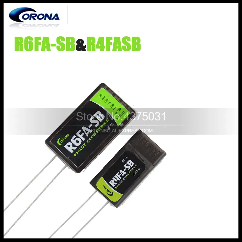 Оригинальный Corona R6FA-SB/R4FA-SB r6fasb/r4fasb S. BUS 2 4 GHz FASST приемник для радиоуправляемого