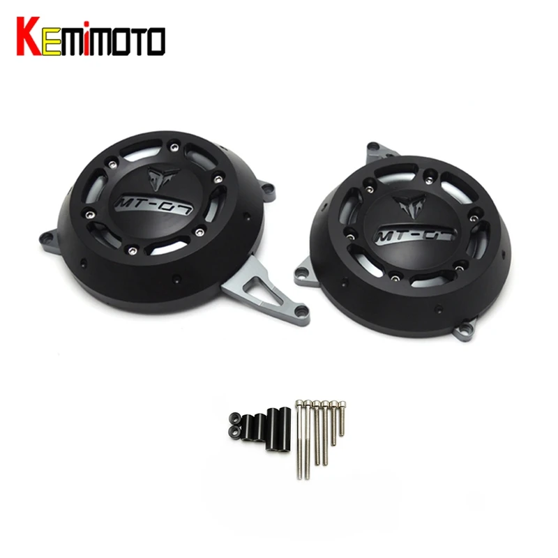 

KEMiMOTO FZ07 MT 07 Engine Stator Case Cover Engine Protective Cover Protector For YAMAHA MT-07 MT07 FZ-07 FZ 07 2014 2015-2017