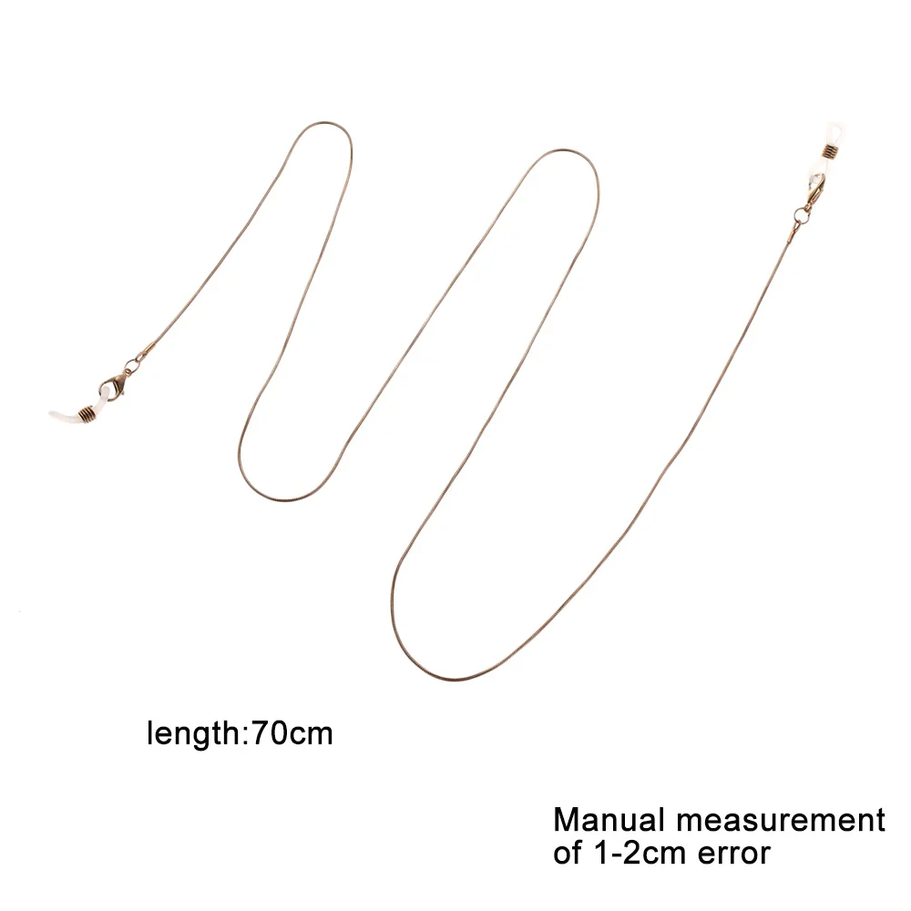 Хит, мужские держатели для очков, модные, толщина 1,2 мм, золотой, серебряный цвет, змеиная цепочка для очков, ремешок для женщин, ремни для очков