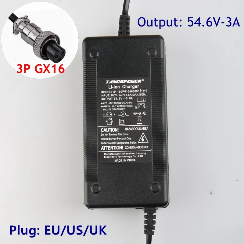 Ceny Ładowarka akumulatorów litowych 54.6V 3A do akumulatora litowego 48V 3 pinowe złącze żeńskie XLRF XLR 3 gniazda