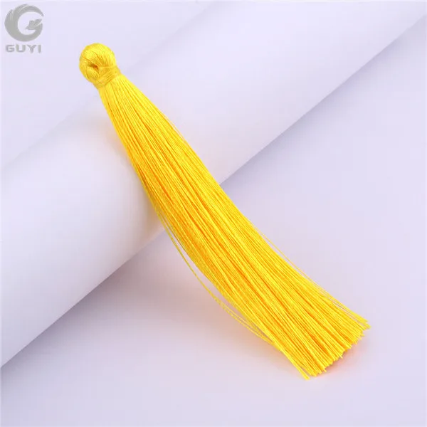 Color No.4 10 шт./лот, доступны 15 цветов, кисточки из полиэстера для рукоделия, кисточки 9 см для ювелирных изделий, аксессуары для сережек - Цвет: Color No.4