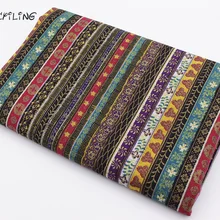 CMCYILING бронзовая ткань в богемном стиле с этническим принтом, хлопковая ткань для шитья, платья, юбки, домашний текстиль, тканые Telas