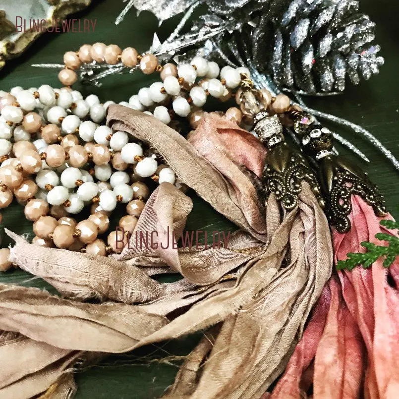 20190301-NM15556-romantic shabby boho chic sari silk tassel necklace jewelry unique accessory simple glam necklace_2