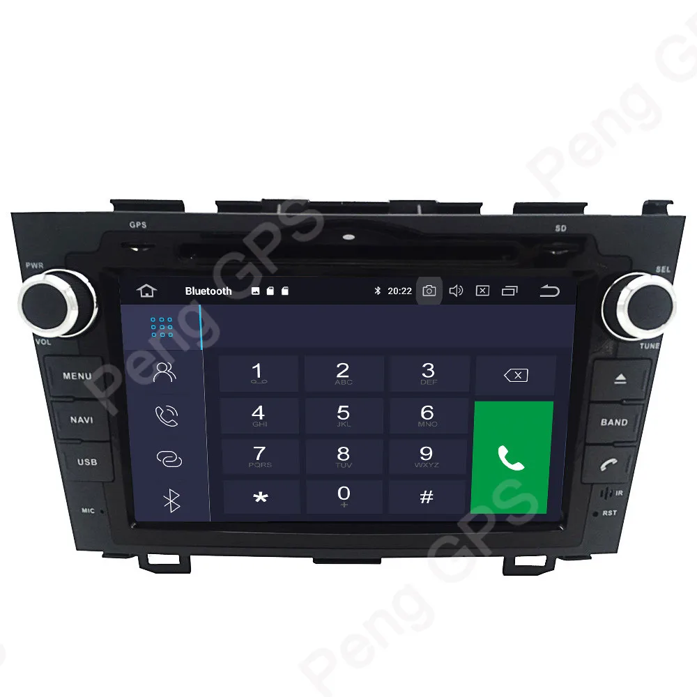 Автомагнитола на Android 9 0 с GPS навигацией 2 Din для Honda CRV 2006 2011 CD DVD плеер IPS экран Bluetooth