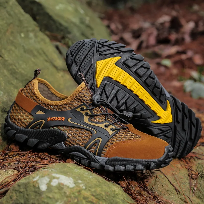 

Clorts Water Shoes Aqua Shoes Beach Quick-Drying Rubber Swimming Shoes Breathable Men's Summer Sneakers Upstream Shoes