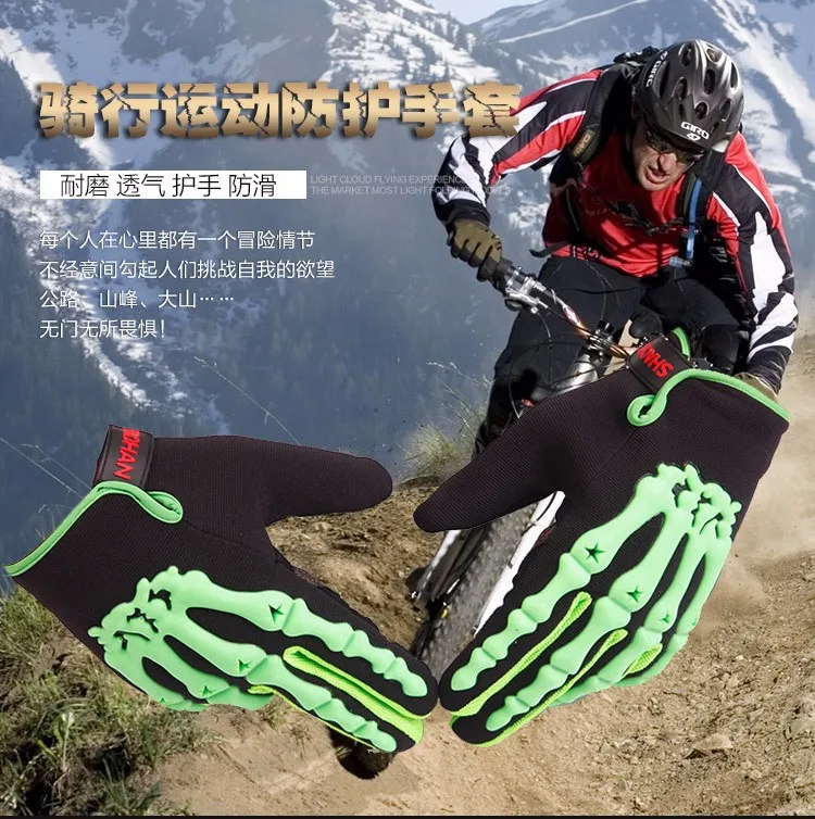 Motorbike Racing Cycling Mountain Bicycle Off-road Bike Riding Sports Ghost Skeleton Scooter Motorcycle Gloves  (1)