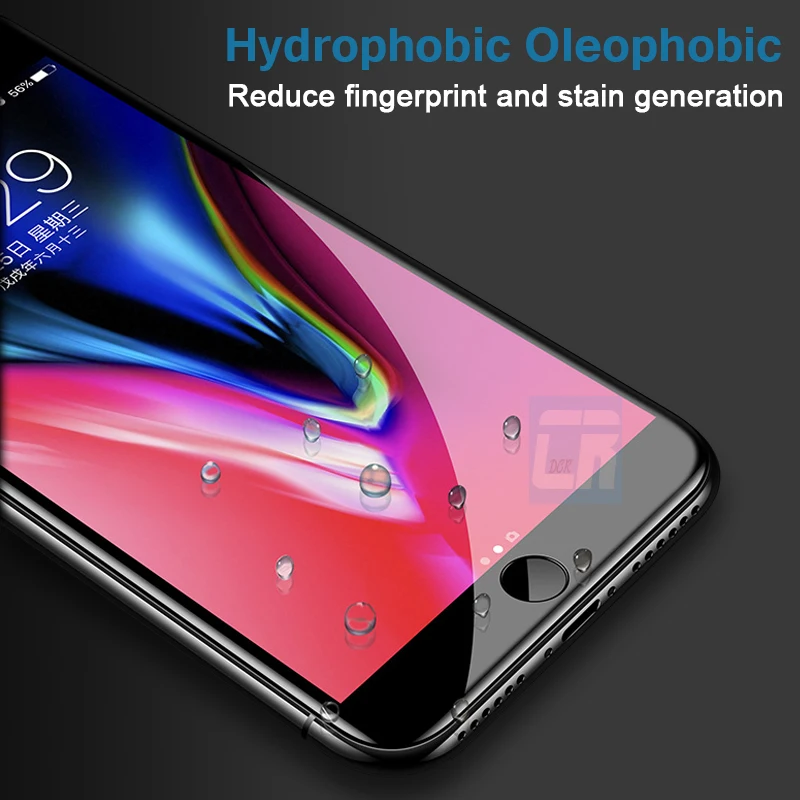 DCR 9H полное покрытие закаленное стекло для iPhone 6 6s 7 plus Премиум протектор экрана 8 X