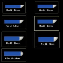 Горячая 100 шт иглы татуировки Agulhas Tebori 12 нержавеющие стальные микролопатки 12 Flex изогнутые лезвия для постоянного макияжа ручная ручка для бровей
