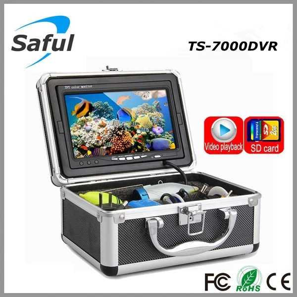 

Color CCD and HD 800 TV lines 7''LCD Monitor underwater fishing video camera System with 15m Cable Visual Fish Finder kit